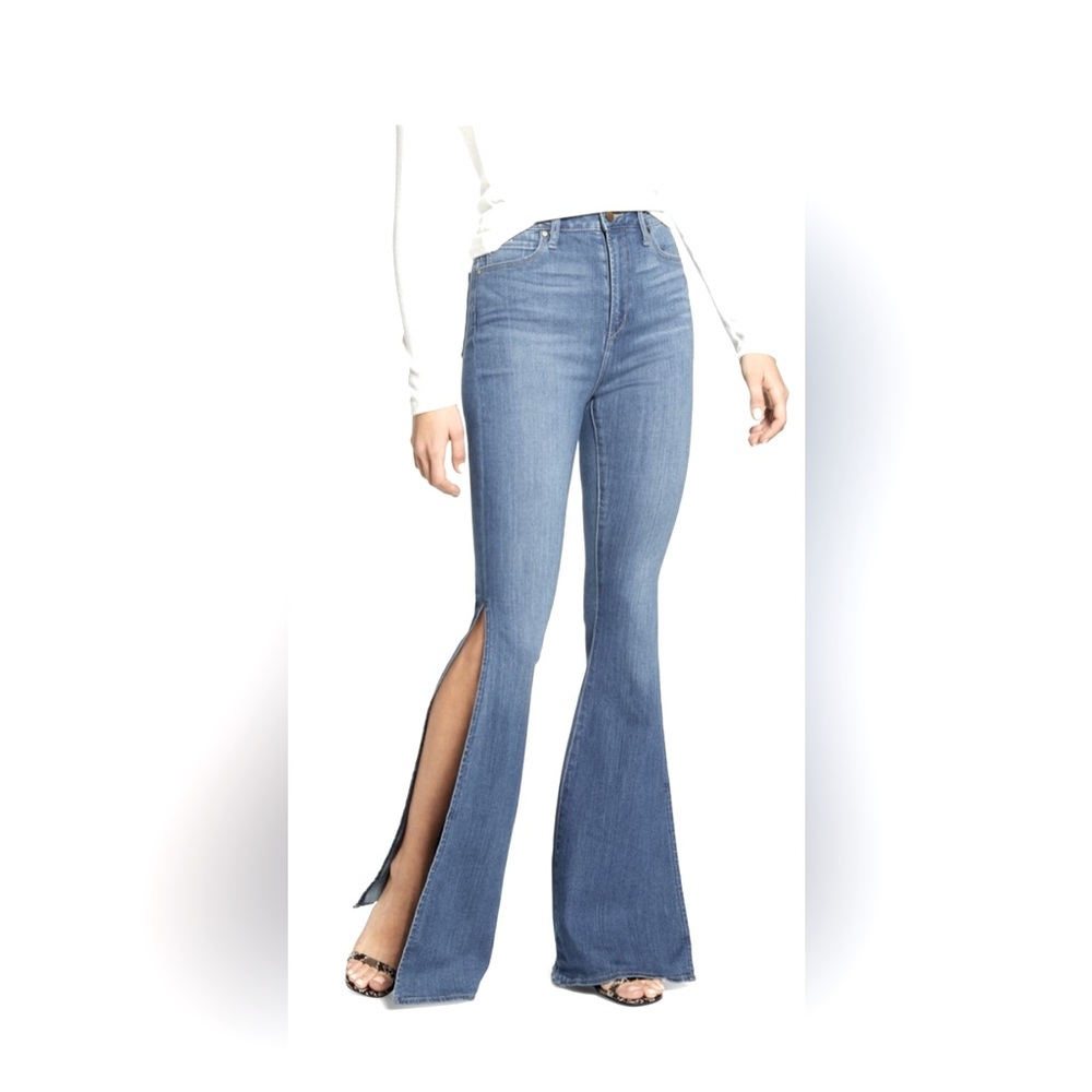 Articles of Society NWT Bridgette High Rise Flare Jeans with side slits …